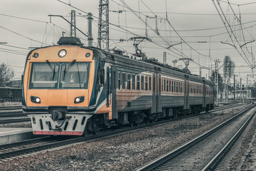 Fototapeta na wymiar Passenger electric train