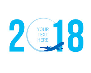New Year concept - airplane