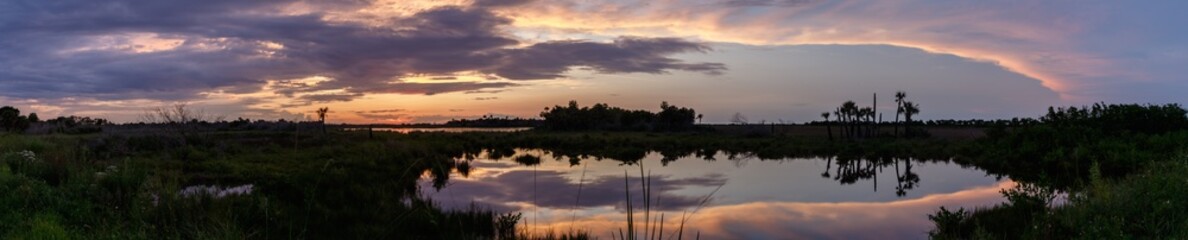 Sunset at Merritt Island National Wildlife Refuge, Florida