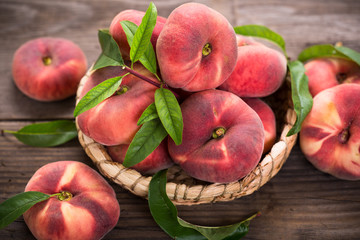 Flat saturn peaches