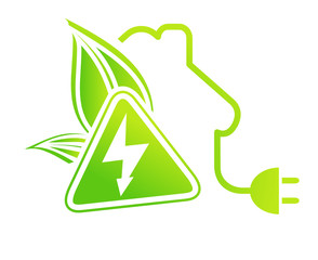 logo électricien maison électricité