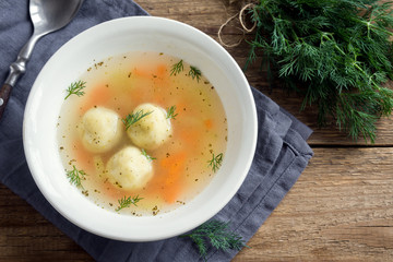 Matzoh ball soup