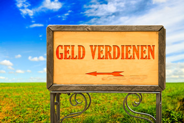 Schild 284 - Geld verdienen