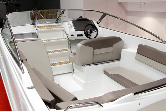 Interior of a modern boat.