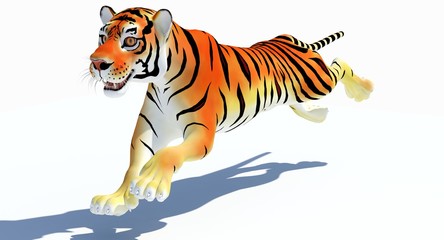 Cartoon Tiger (3D)