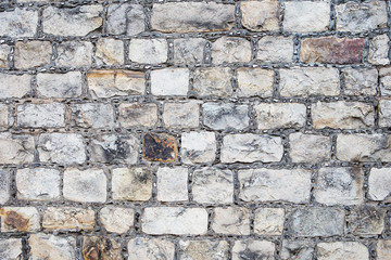 Grey and brown grunge brick wall background