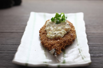秋刀魚のフライとタルタルソース