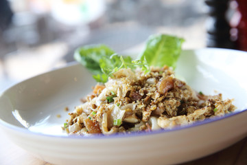 Fried Noodles with Chicken , Thai food