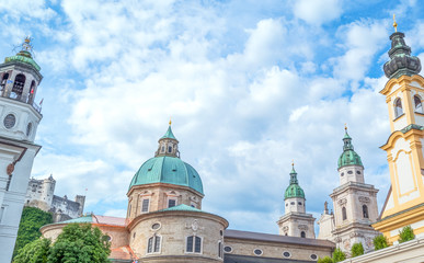 Fototapeta na wymiar The historic places of Salzburg