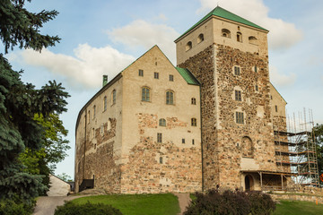 Fototapeta na wymiar Medieval castle in Turku (Turun linna), Finland