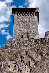tower and bastions of a stone fortress