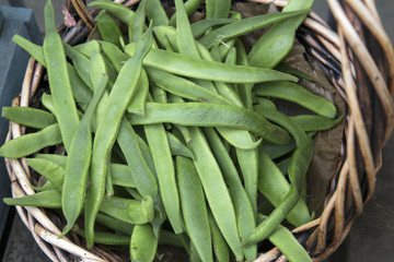 Green Beans in Market