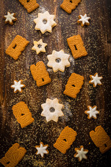 Homemade gingerbread cookies