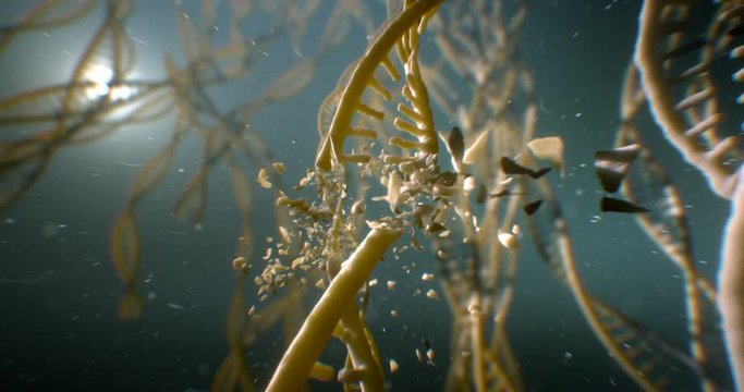 Dna disorder. Strand. Science chemistry and medical concept. . 8k 4k UHD