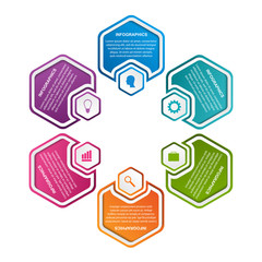 Abstract options infographics template. Infographics for business presentations or information banner.