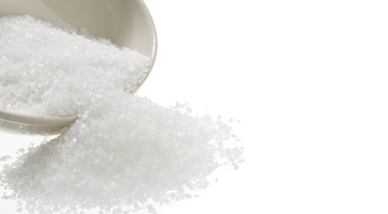 Sea Salt Spill From Bowl   