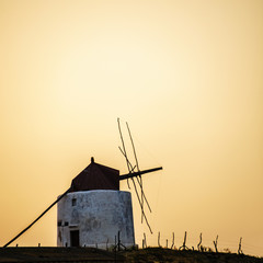 Windmühle in Vejer de la frontera in Spanien