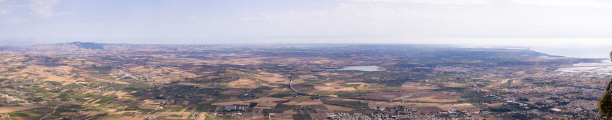 Sicily Flat Landscpae Panorama