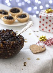 arrangement of traditional Christmas mincemeat