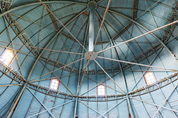 Fototapeta premium the internal structure of dome in old tower.