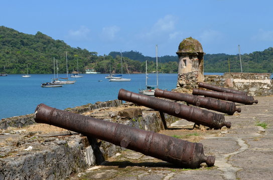 Das alte Fort in Portobelo, Panama