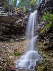 Beautiful Troll Falls in Kananaskis Country, Alberta Canada.