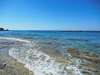 Wavy Mediterranean coastline 