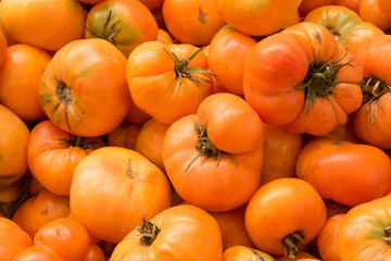 Orange Heirloom Tomatoes Background