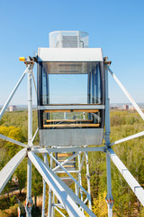 The cabin of the Ferris wheel