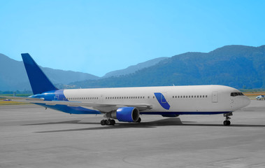 Obraz premium Airplane at airport