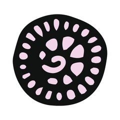 Flower mandala  in hand drawn style