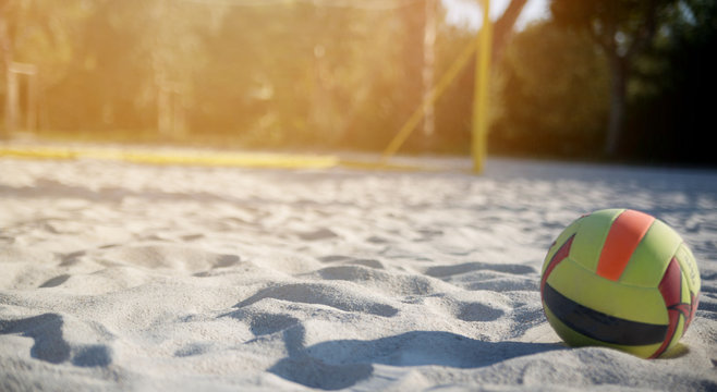 volleyball on the beach