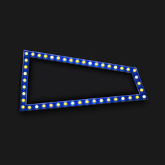 Vector modern retro billboard background