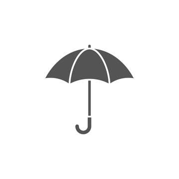 Umbrella silhouette, icon