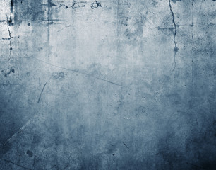 Plakat Blue concrete wall