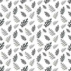 Seamless pattern Colorful naturalistic leaves. Vector Illustrati
