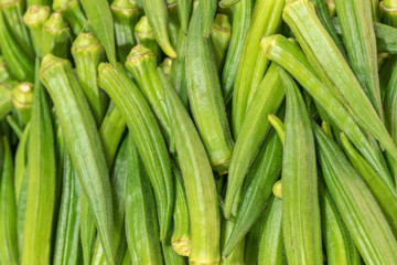 Okra at Farmers Market