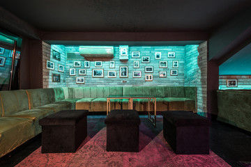 Interior of modern lounge bar