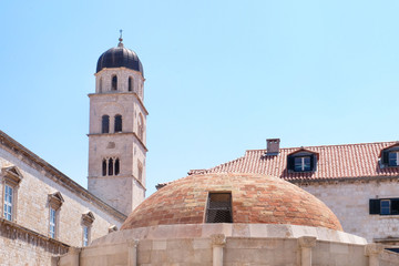 Fototapeta na wymiar View of historical buildings on summer day
