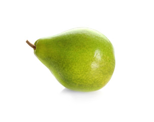 Delicious ripe pear, isolated on white
