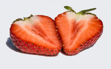 strawberry in a cut