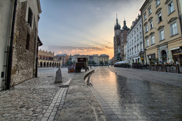Fototapeta St. Mary's Church on Krakow Market Square obraz