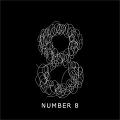 Scribble Number Eight