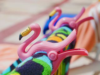 Flamengo shape clips for towels