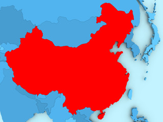 Fototapeta premium Map of China