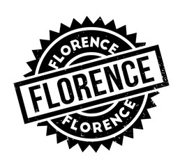 Florence rubber stamp. Grunge design with dust scratches. Effects can be easily removed for a clean, crisp look. Color is easily changed.