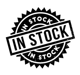 In Stock rubber stamp. Grunge design with dust scratches. Effects can be easily removed for a clean, crisp look. Color is easily changed.