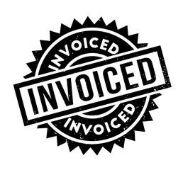 Invoiced rubber stamp. Grunge design with dust scratches. Effects can be easily removed for a clean, crisp look. Color is easily changed.