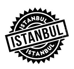 Istanbul rubber stamp. Grunge design with dust scratches. Effects can be easily removed for a clean, crisp look. Color is easily changed.