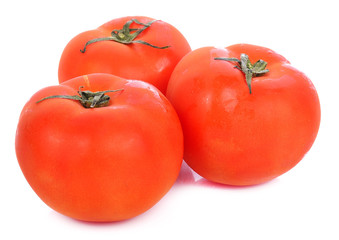 Tomatoes isolated on white background